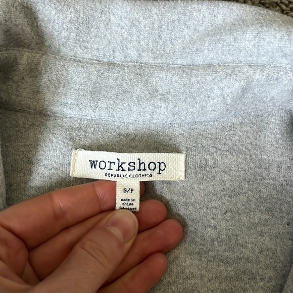 Womens workshop shacket grey - Picture 2 of 4